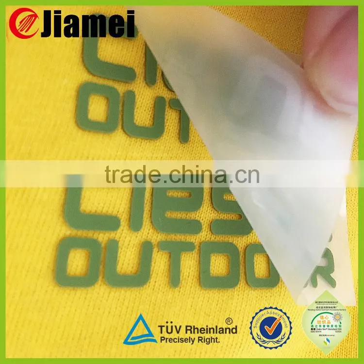 Big factory OEM 3d eco-friendly heat transfer print care label
