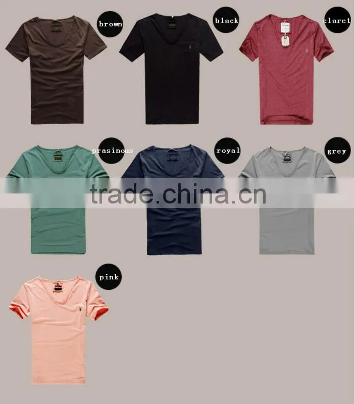 wholesale cheap modal white plain t-shirt