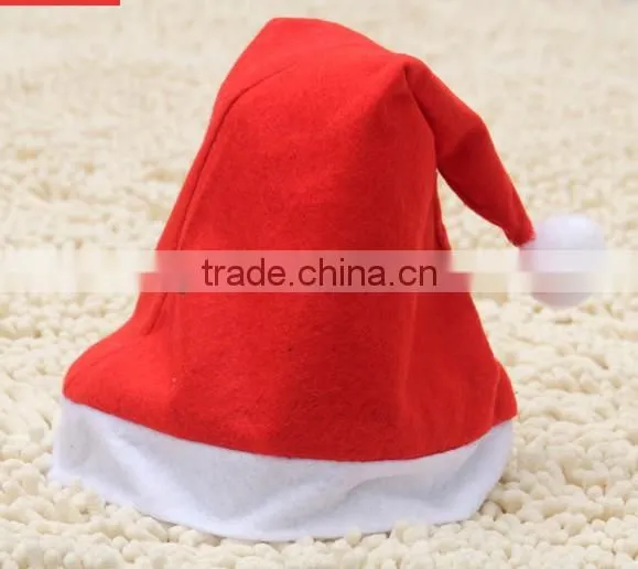 Custom Printing Christmas Hat Plush Christmas Hat in Stocks With Polar Fleece