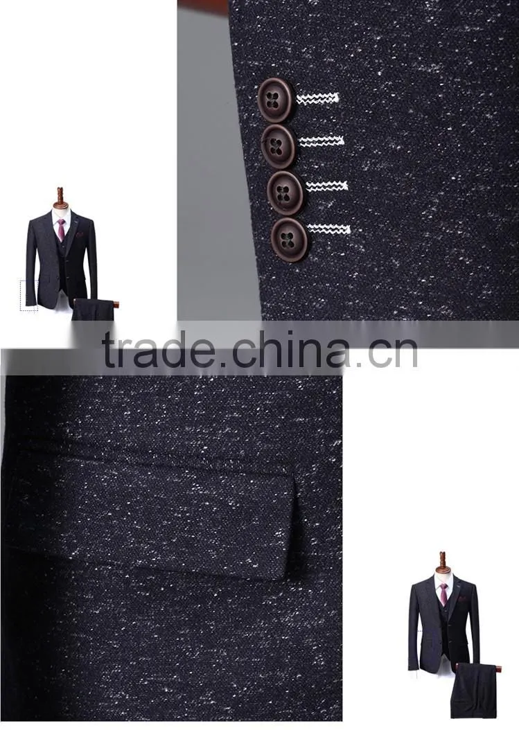 2017 latest design black snow/dot suits wedding dress for men pictures of men wedding coats
