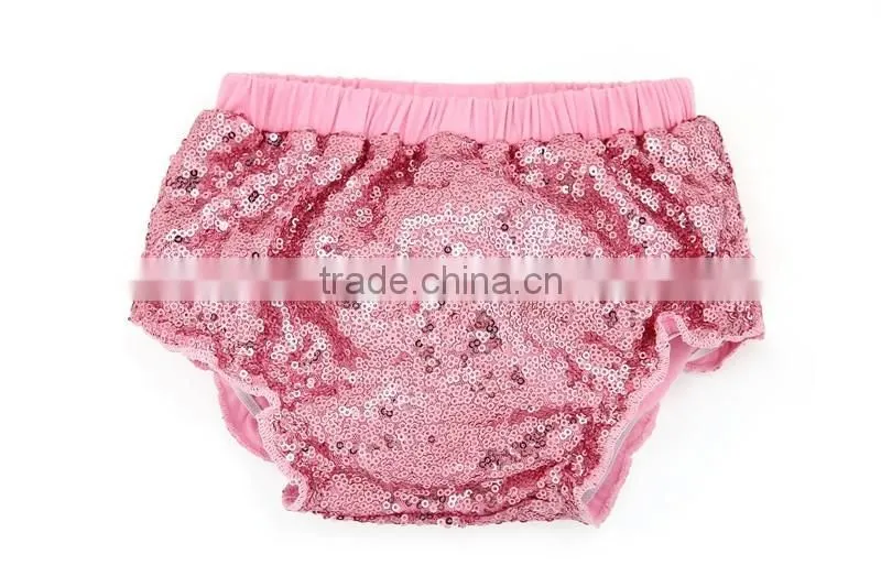 2017 Newborn fashion baby sequin bloomer baby sparkle underwear children diaper cover
