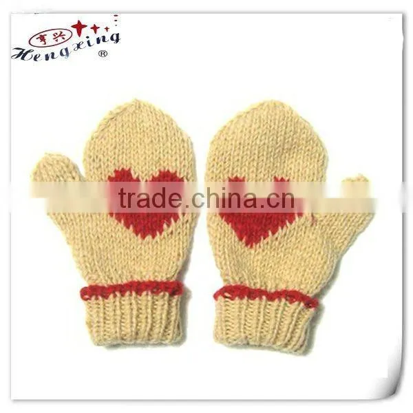 Cute custom knit mittens glove