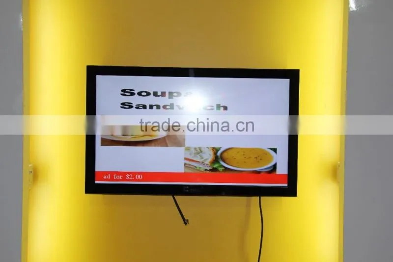 32inch vesa wall mount lcd wifi advertising player