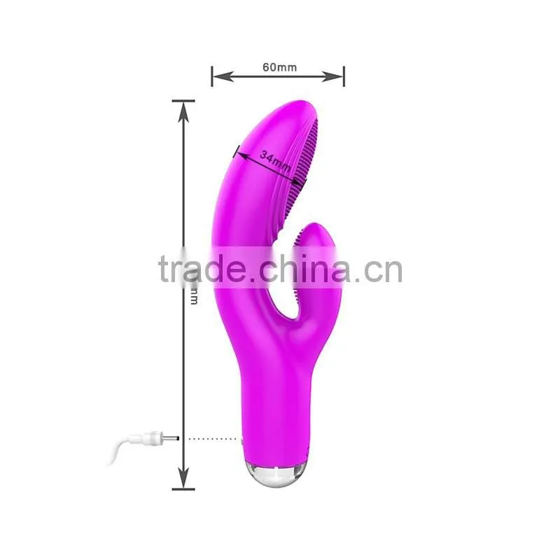 Magic Rechargeable Double Heads Thorns AV Wand Female Clitoris Masturbator