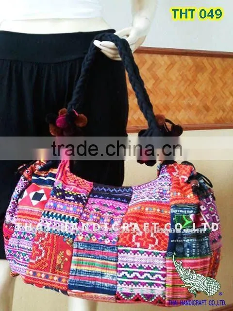 Hmong Embroidered HMONG Hill Tribe Tote Hand Bag