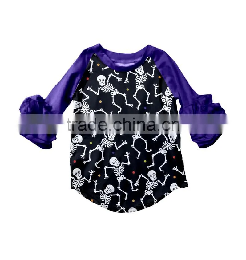 Summer Baby Girl Clothes Icing Raglans Top T Shirt Wholsale Icing Raglan Shirts for halloween