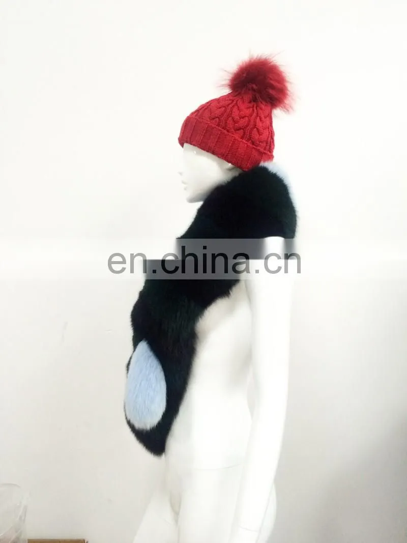 Real Natural Top Quality Women Winter Cheap Ladies Fox Fur Girl Scarf