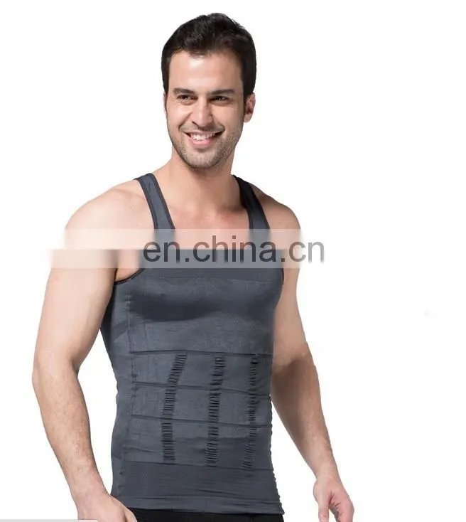 Men's Elastic Sculpting Vest Thermal Compression Base Layer Slim Tank