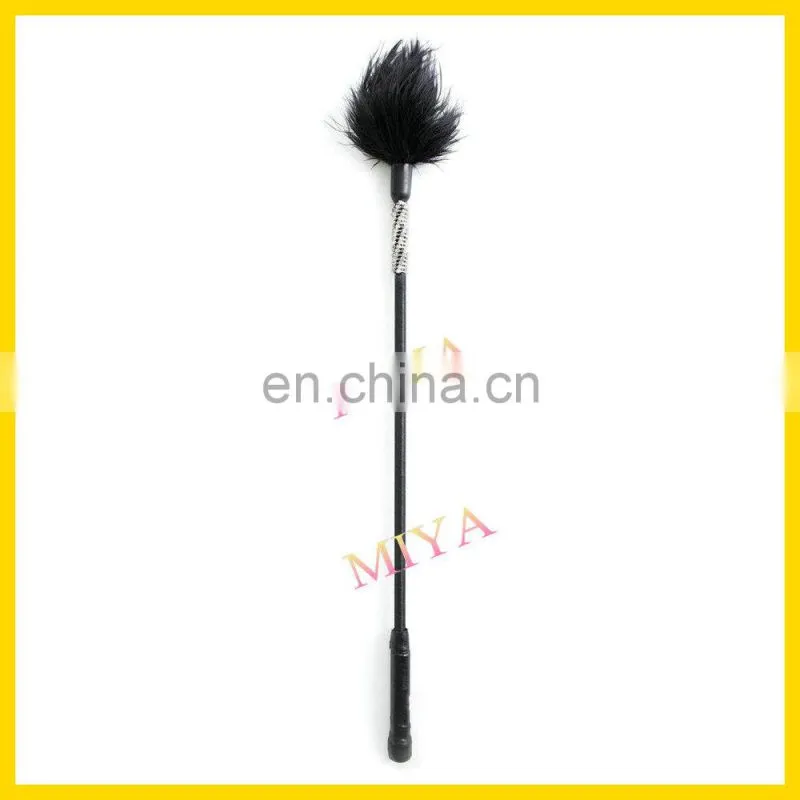 sex leather whips with feather tickler
