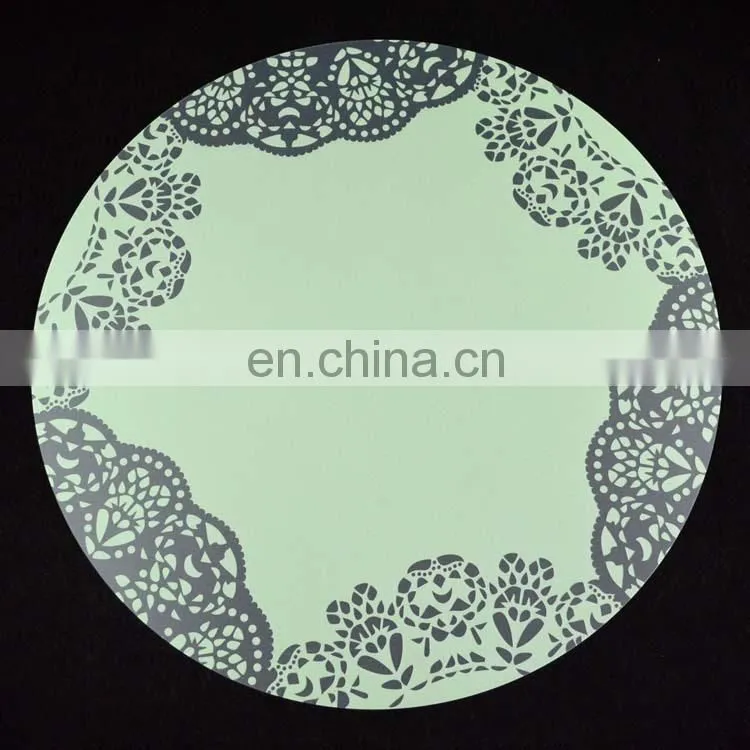 wholesale round purple christmas pp placemat