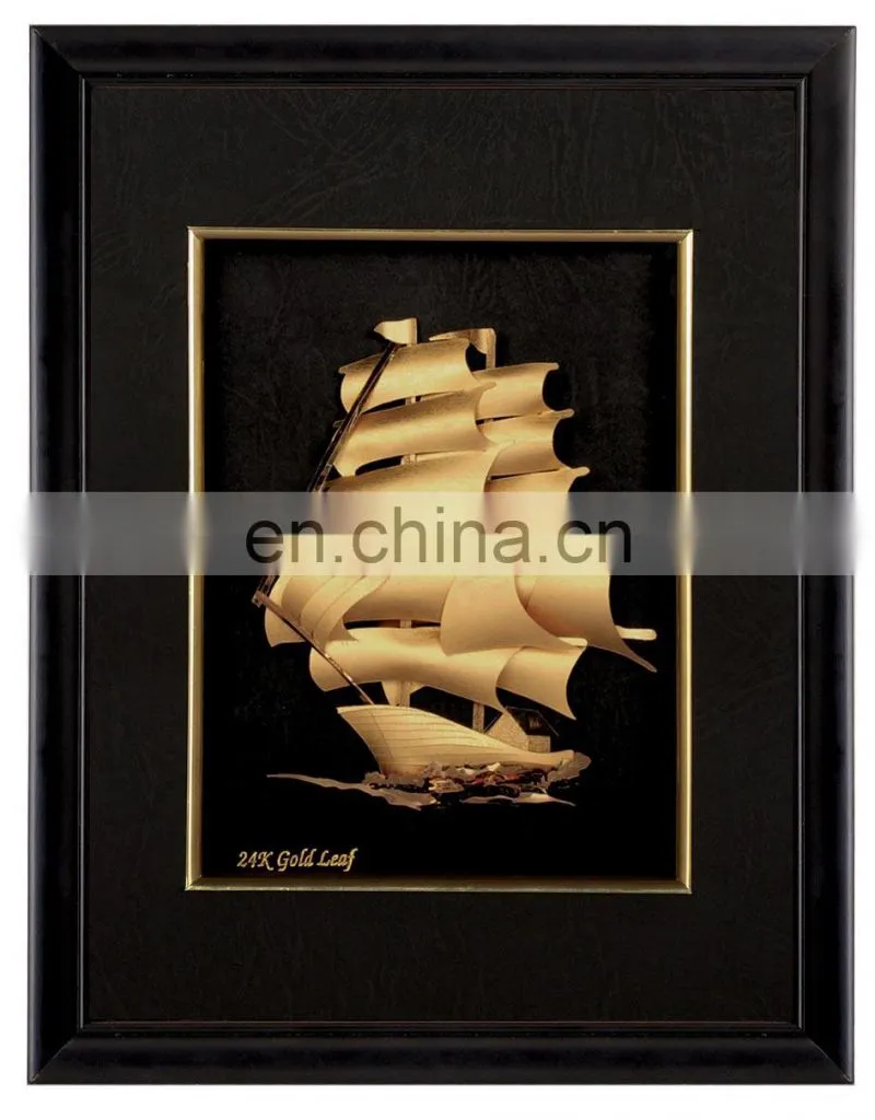 Best Seller Photofunia Frame Figure Virgin Mary Gold Foil Picture Wholesale