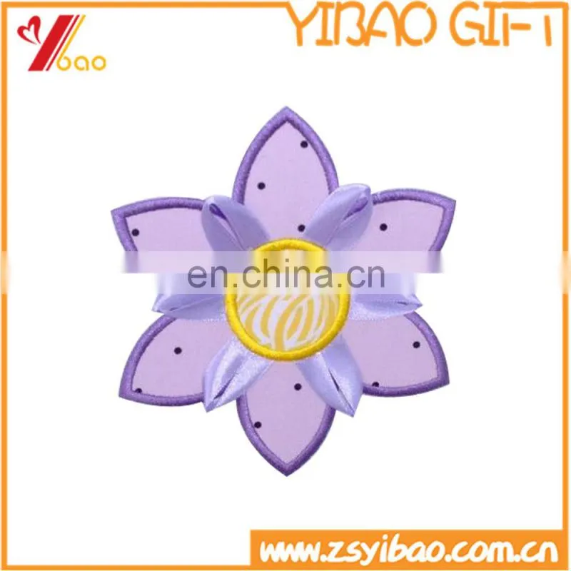 promo iron on backing small szie embroidery patch /emblem patch for advertising