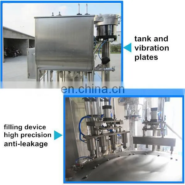 Semi-automatic cheap and small filling and capping machine for juice ice cream edible oil