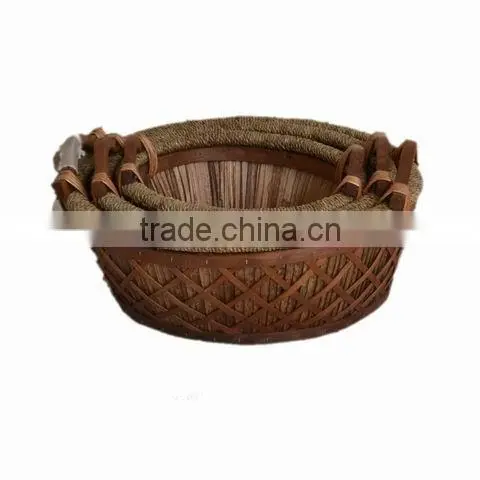 wicker gourmet tray