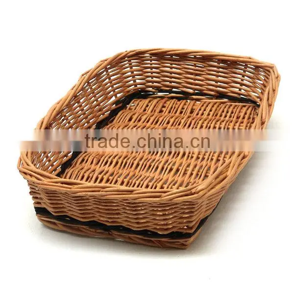 low wicker tray wholesale.