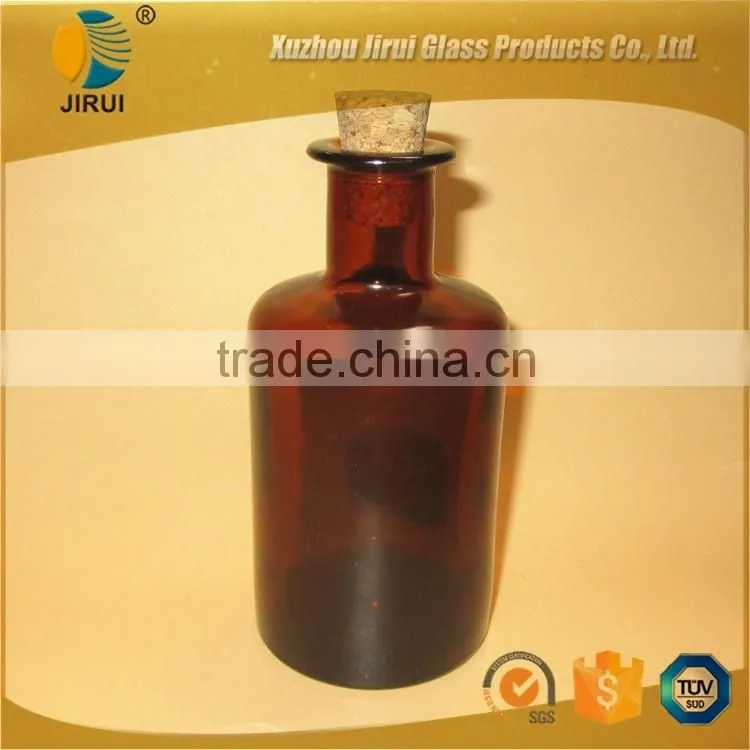 POPULAR STOCKS ON SALE 8oz amber material reed diffuser glass bottle with long neck