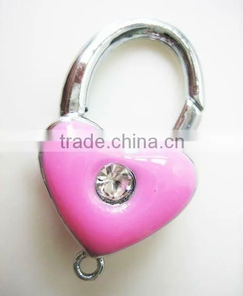 Enamel heart lobster charm