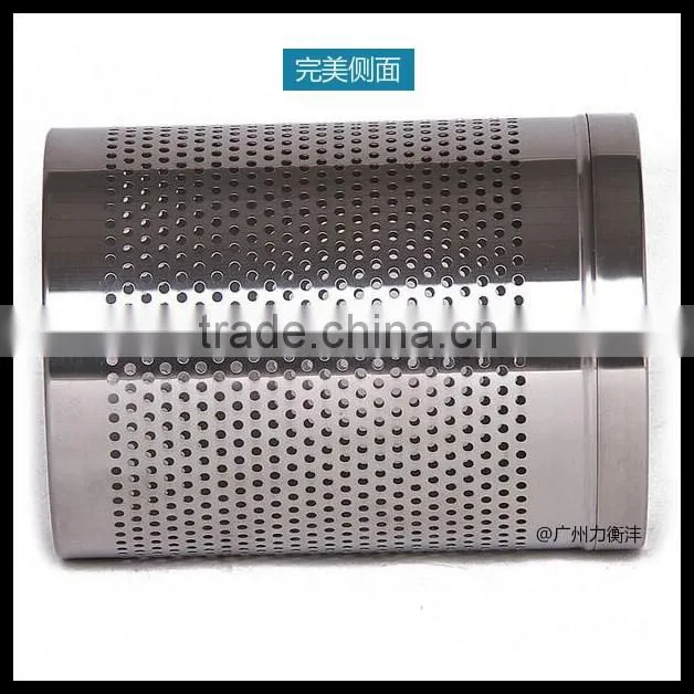 Hollow stainless steel trash cans