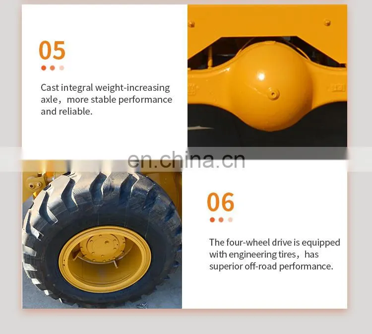 Factory supply professional Road construction heavy Duty Chinese Multifunction 2.5 ton backhoe loader