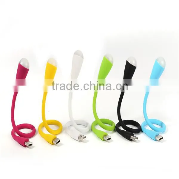 silicon coat LED USB lamp Light for notebook keyboard with multi color