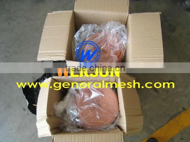 copper Knitted woven mesh,demister mesh, mist eliminator mesh-senke supply