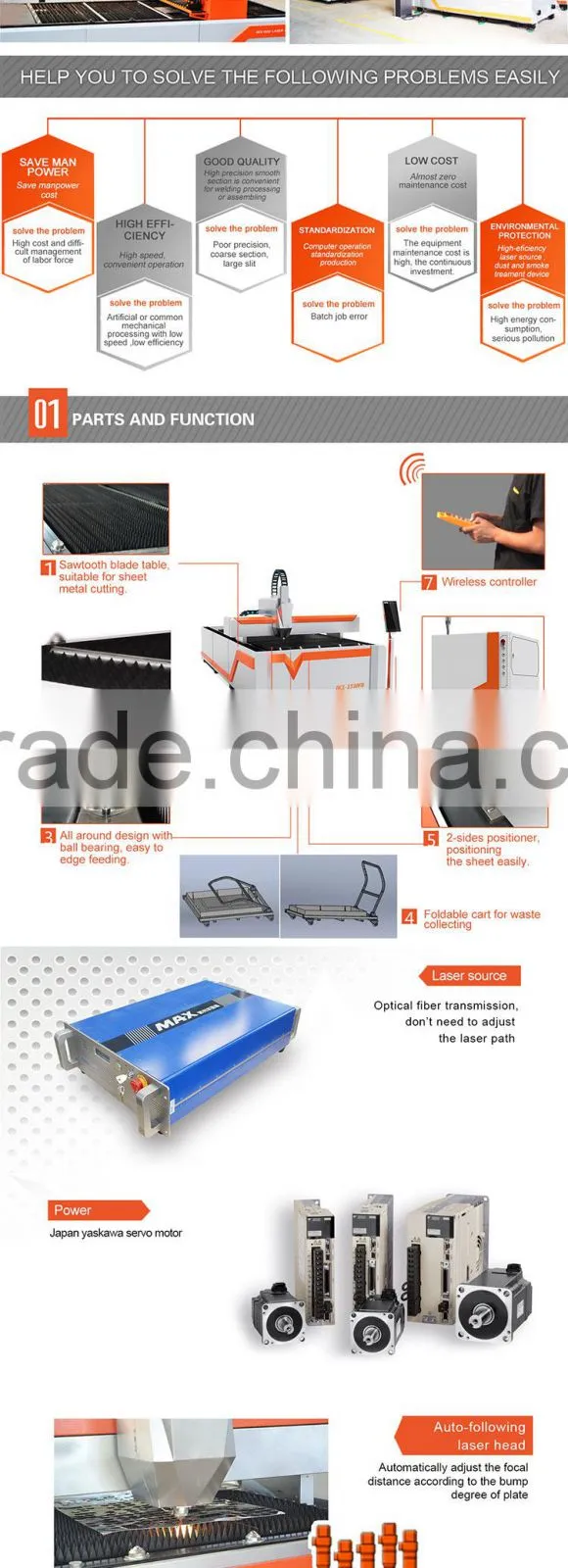 500W Metal Fiber Laser Cutting Machine