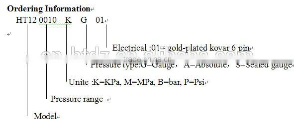 Gas pressure sensor