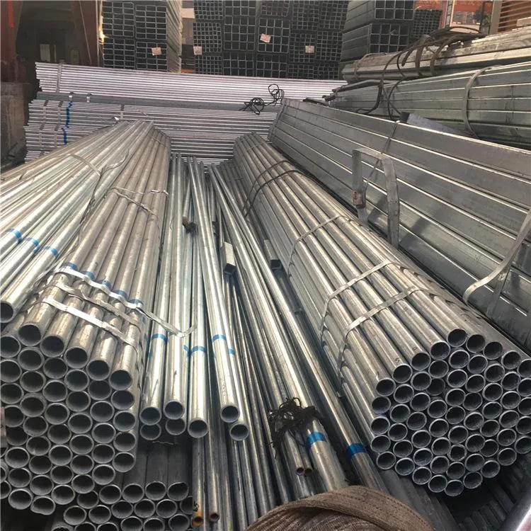 DN50 2inch Hot Dip Galvanized Steel Pipe GI Pipe Greenhouse Frame Rectangular/Square Section Shape High Quality Galvanized Tube