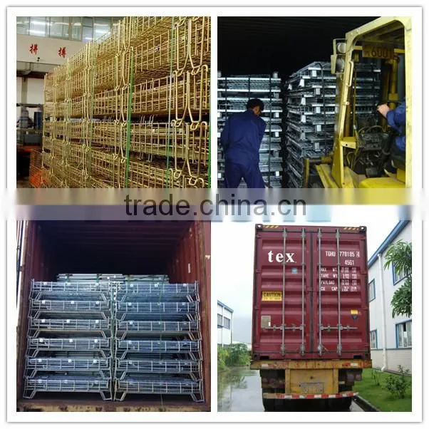 Customized mesh storage warehouse steel cage with bag