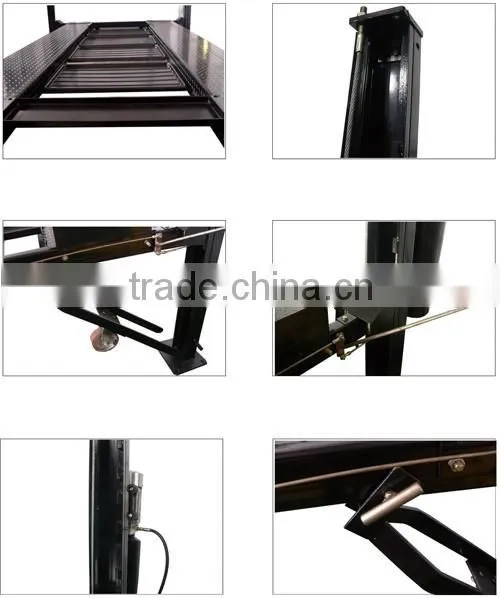 Professional safety four post column lift
