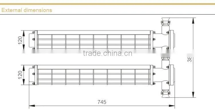 Flameproof fluorescent lamp