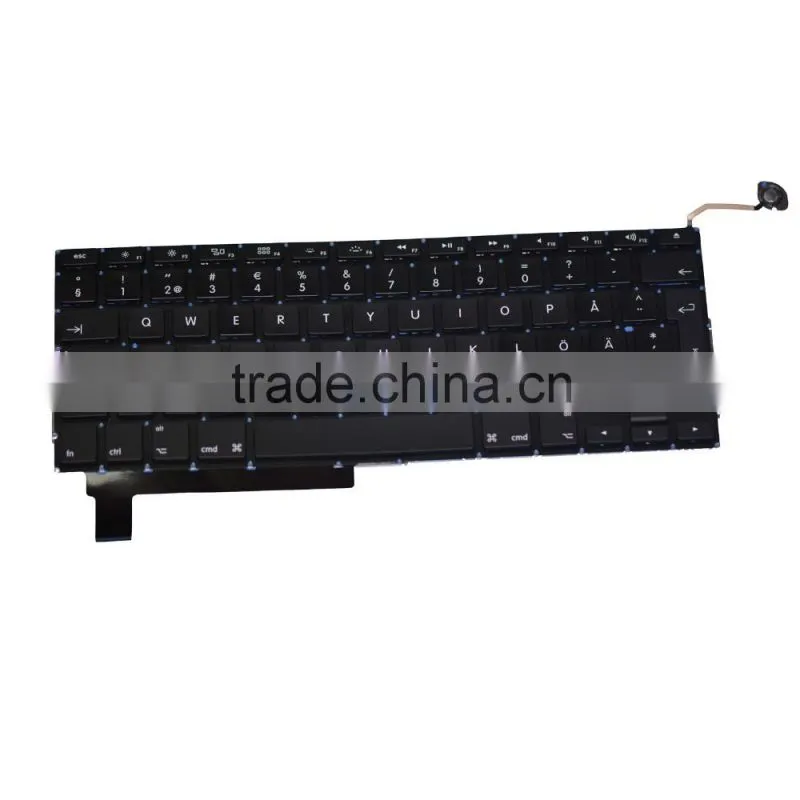 Professional Swedish Laptop keyboard Replacement For Laptop Macbook Pro A1286 2008-2012