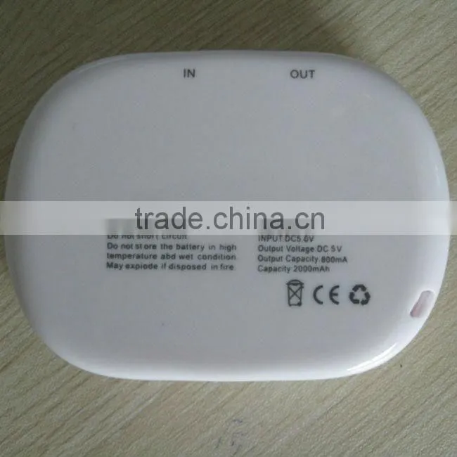 OEM Oval handy 5v emergency power bank for smartphone, MP009