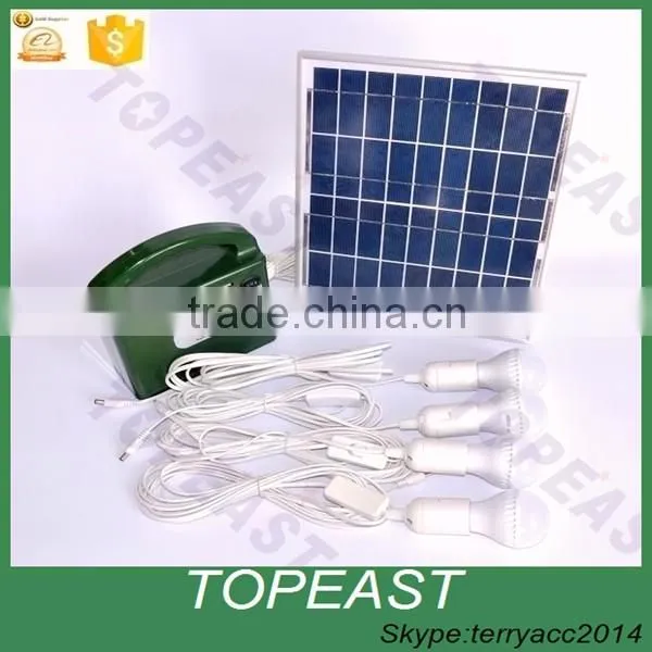 Wholesale Solar Powered Led Lighting Bulb Lamp System Solar Panel Home System Kit