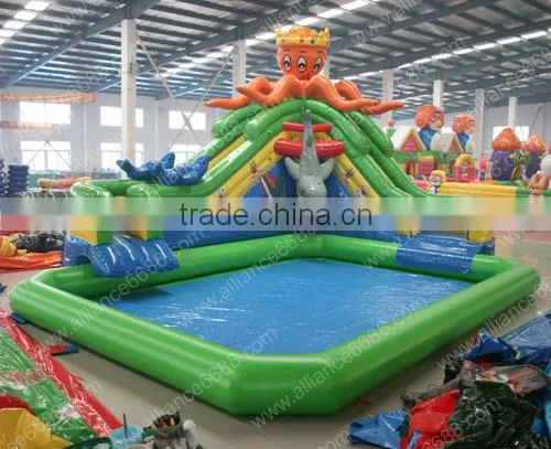 New octopus high quality water slide with cheap price