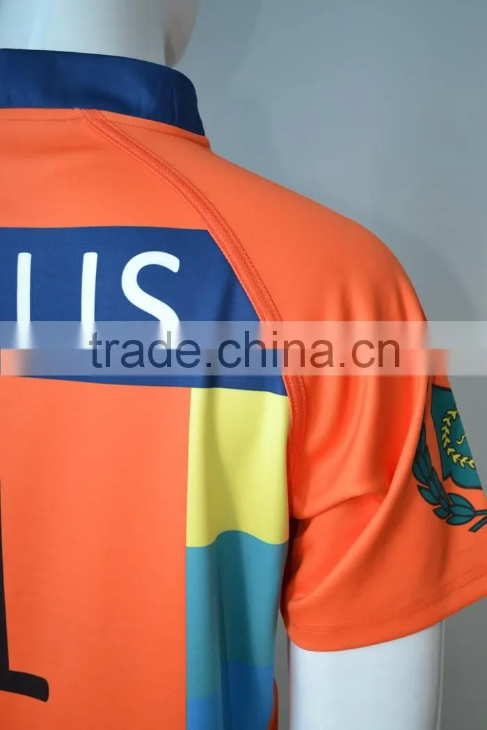latest short sleeve rugby jersey sublimation cheap custom rugby jersey