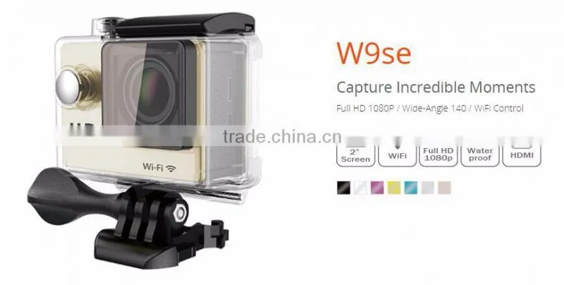 super 4K high quality waterproof action camera with 2.0'' TFT display and wifi sports camera