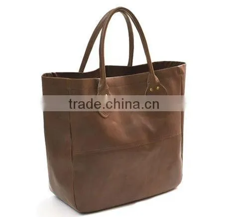 2016 Promotional fashionable wholesale custom printed Factory Direct PU Leather Tote Bags