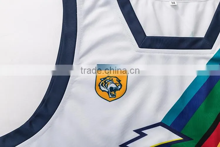 Custom Sublimation printing singlet rugby sleeveless jersey wholesales