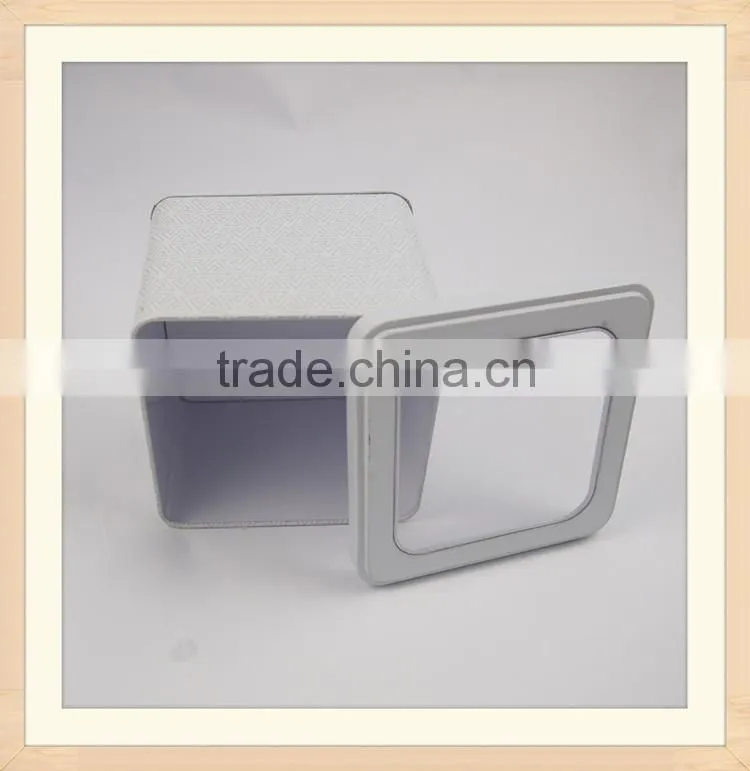 Direct Factory Window Square Tin Box with PVC Window