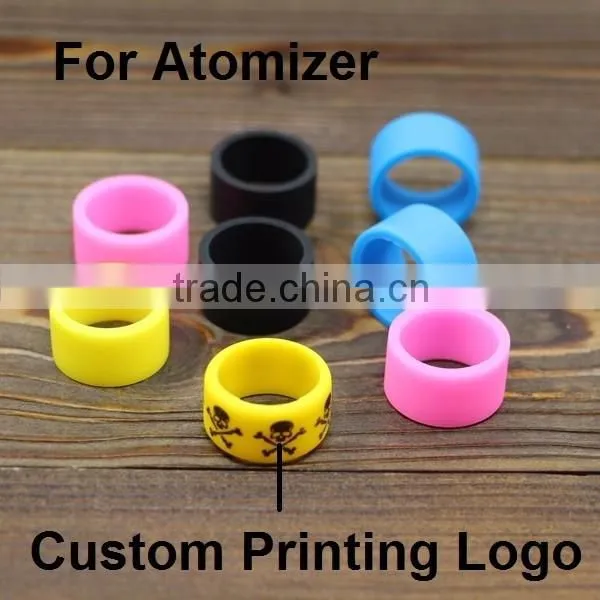 flexible 18/22mm diameter non-stick vape band custom silicone o ring
