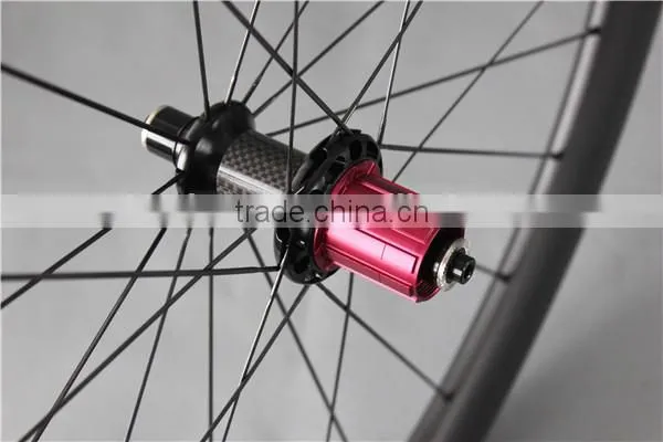 Full carbon bike wheels sapim spokes bike wheelset carbon bike wheelss W56C