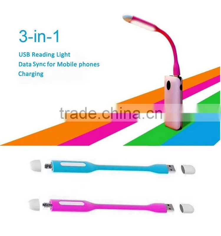 best selling consumer products new USB reading LED light with charging function