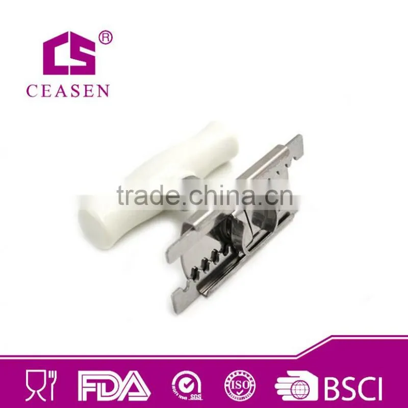 New design safety bottle opener can opener with plastic handle