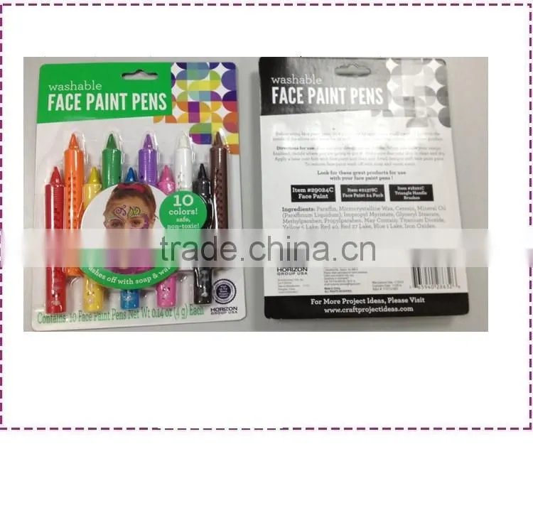 10COLORS FACE PAINT PENS
