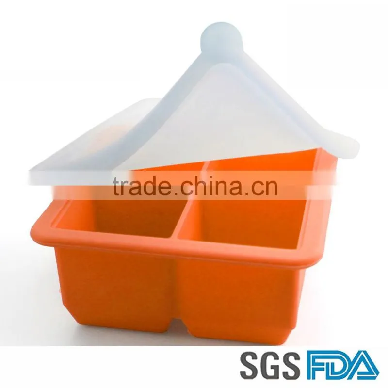 High Quality Silicone Ice Cube Tray , Silicone snowflake ice cube tray