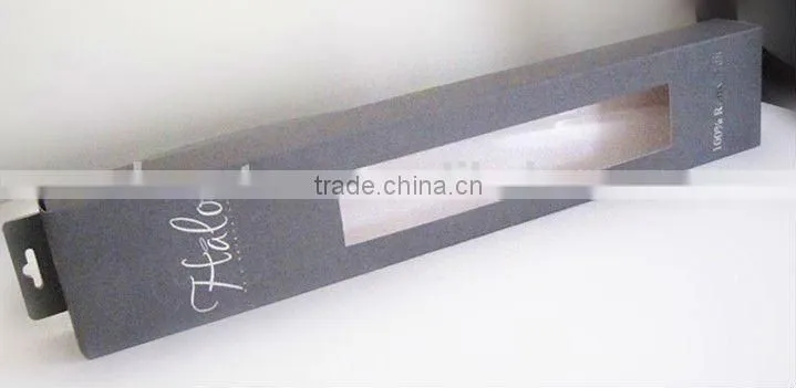 Simple Hair extention box with stamping & embossing