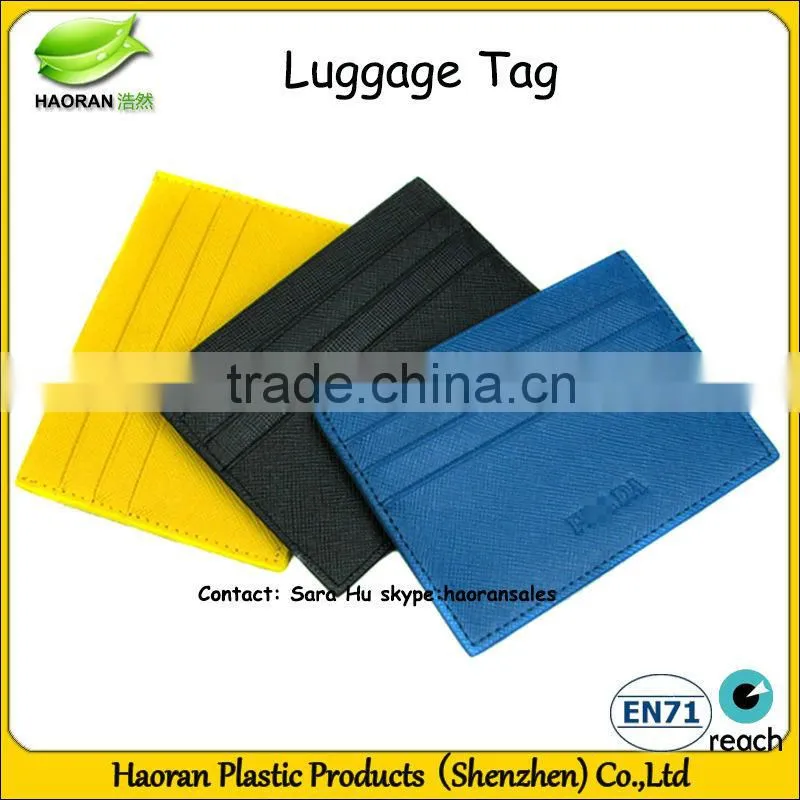 Soft pvc travel luggage tag