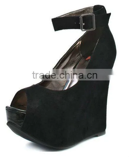 Stylish high heel dress shoes for women wedge high heel platform shoes