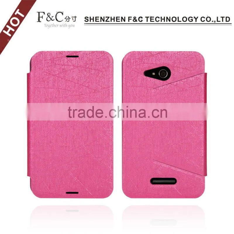 Hot selling products smartphone case slim pu cover for Sony Xperia E4G